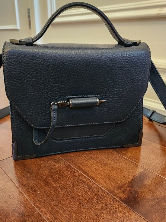 Mackage Handbags - Mackage Rubie crossbody bag in dark blue leather